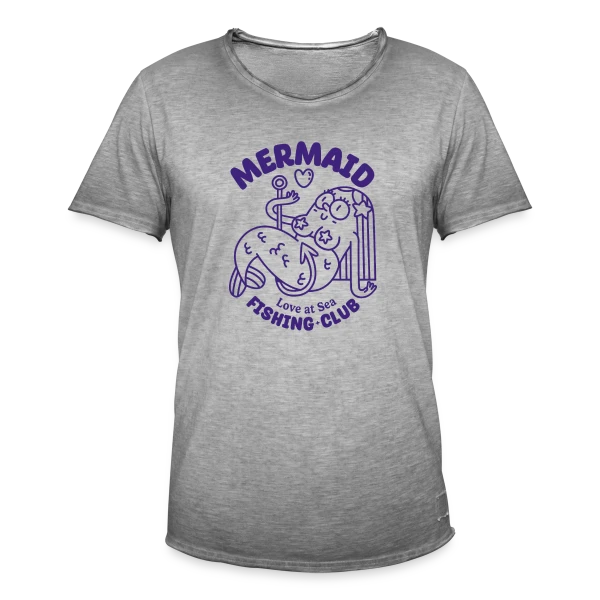 Club de Pêche Sirène Amour sur T-shirt vintage Homme