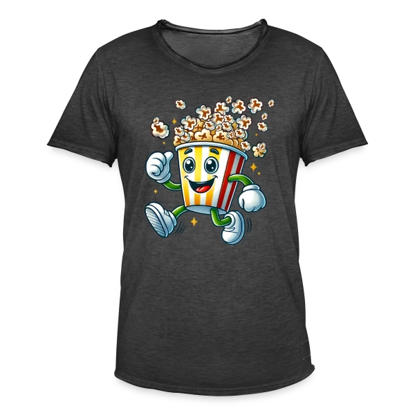 Popcorn Comique : La Star de Vos Soirées Ciné sur T-shirt vintage Homme