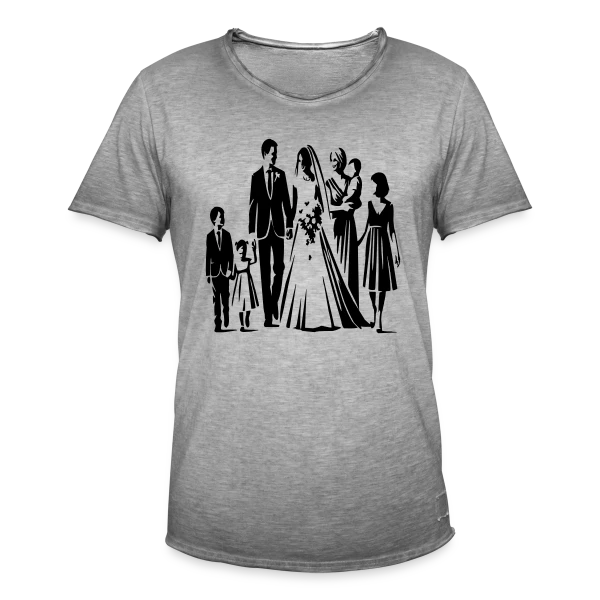 Mariage et Fête sur T-shirt vintage Homme
