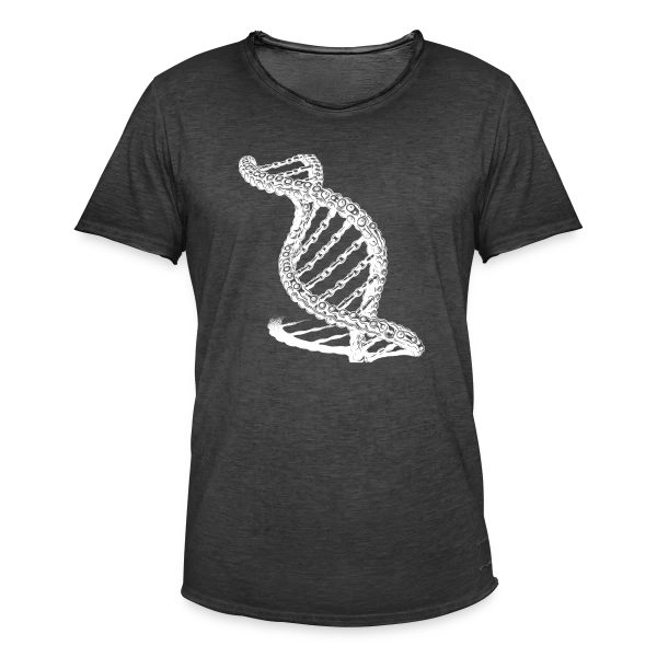 Chaîne ADN Stylisée sur T-shirt vintage Homme