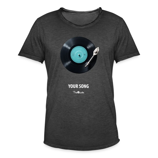 Ma Chanson Préférée Personnalisée sur T-shirt vintage Homme