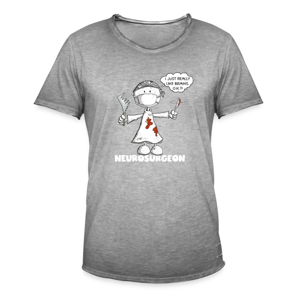 Chirurgien Cartoon Rigolo : Le Maître du Bistouri sur T-shirt vintage Homme