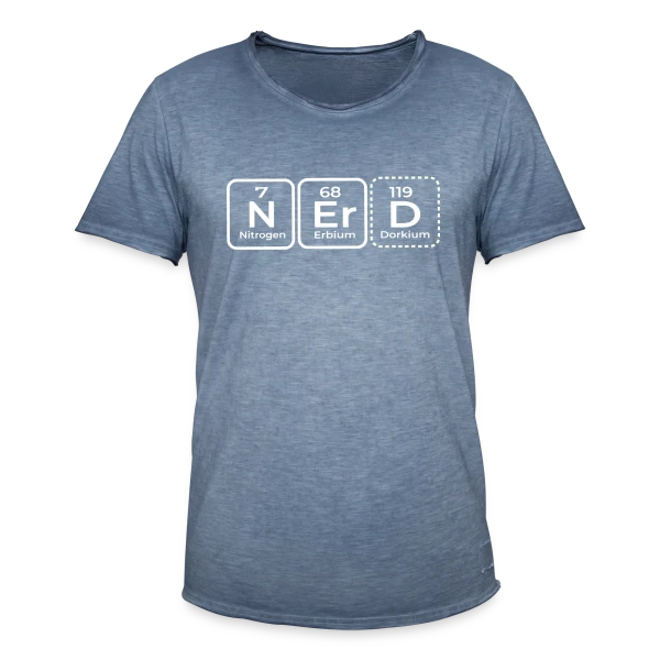 Élément Scientifique : Le Look Geek Chic sur T-shirt vintage Homme