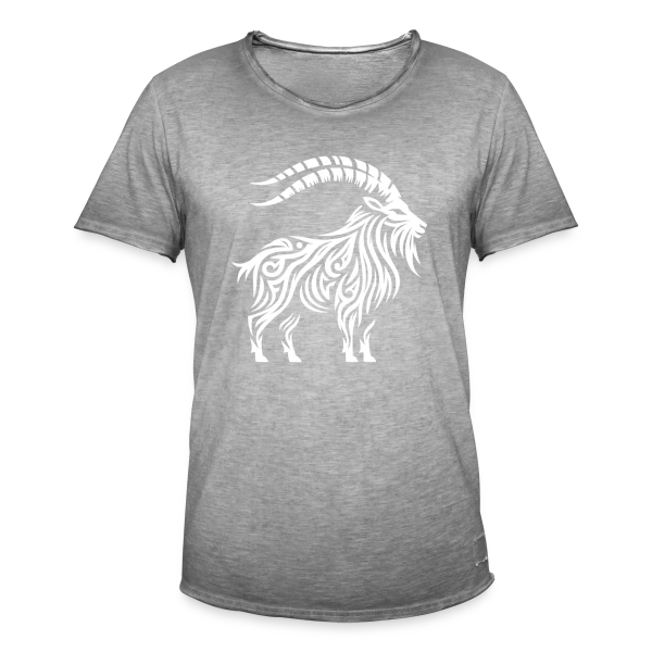 Chèvre de Mer Tribale : L'Esprit Océanique et Mythique sur T-shirt vintage Homme