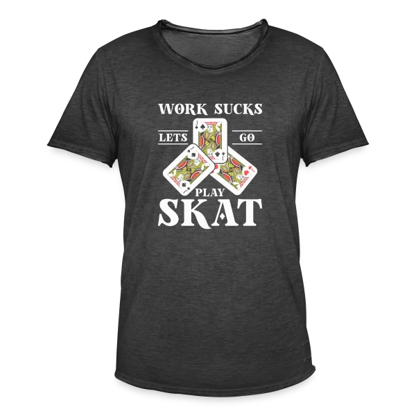 Skat: L'Art du Jeu de Cartes sur T-shirt vintage Homme