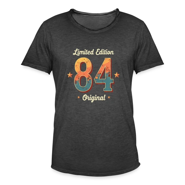 40e Anniversaire Homme Femme - 40 Ans en 1984 sur T-shirt vintage Homme