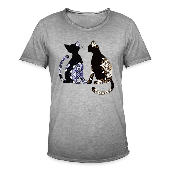 Passion Chat sur T-shirt vintage Homme