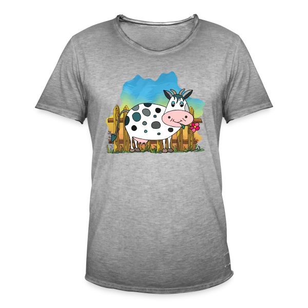 La Vache Rigolote sur T-shirt vintage Homme