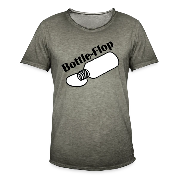 Bottle Flop Défi Raté sur T-shirt vintage Homme
