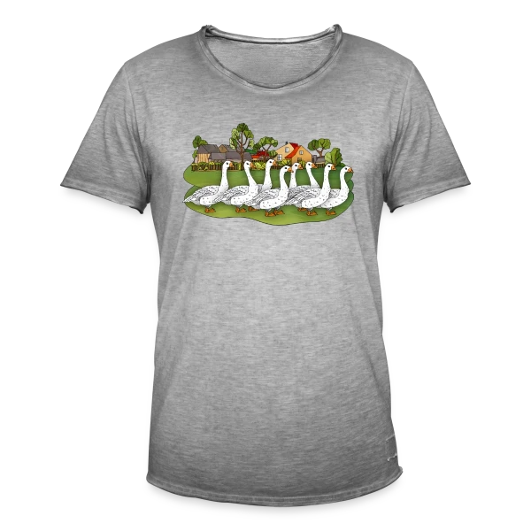 L'Oie Élégante sur T-shirt vintage Homme