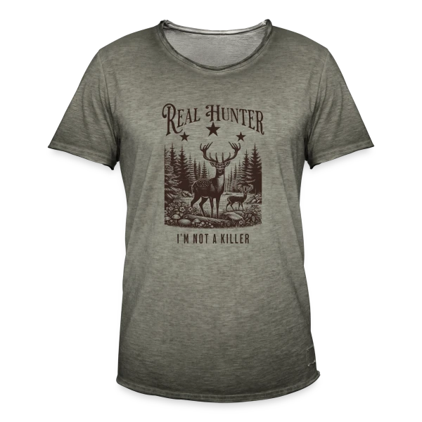 Passion Chasse : L'Élégance de la Nature sur T-shirt vintage Homme