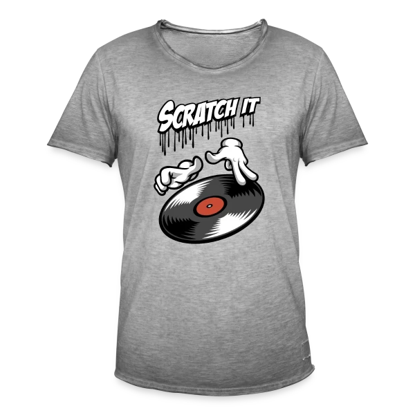 Scratch It: DJ Style sur T-shirt vintage Homme