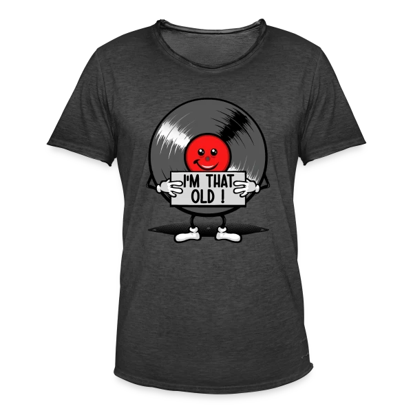 Vintage 33 tours : Vieux comme un Vinyle sur T-shirt vintage Homme