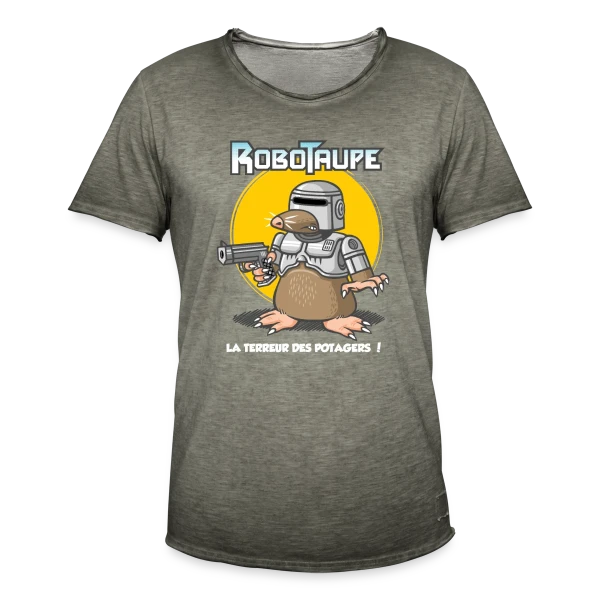 Robotaupe, Terreur du Jardin sur T-shirt vintage Homme