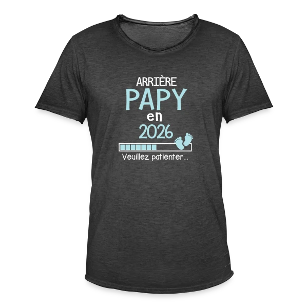 Arrière Papy en 2026 : Annonce de Grossesse Humour sur T-shirt vintage Homme