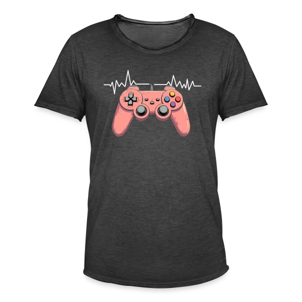 Anniversaire Gamer - Passion Jeux Vidéo Console sur T-shirt vintage Homme