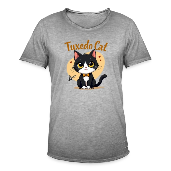 Amoureux du Chat Smoking - Cadeau Idéal sur T-shirt vintage Homme
