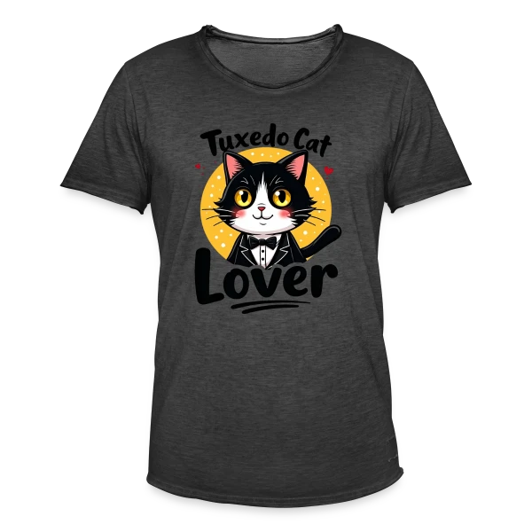 Femme Amoureux Chat Smoking - Cadeau Félin sur T-shirt vintage Homme