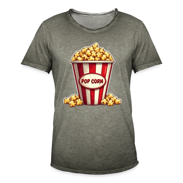 Enfant Popcorn - Costume Carnaval Amusant sur T-shirt vintage Homme