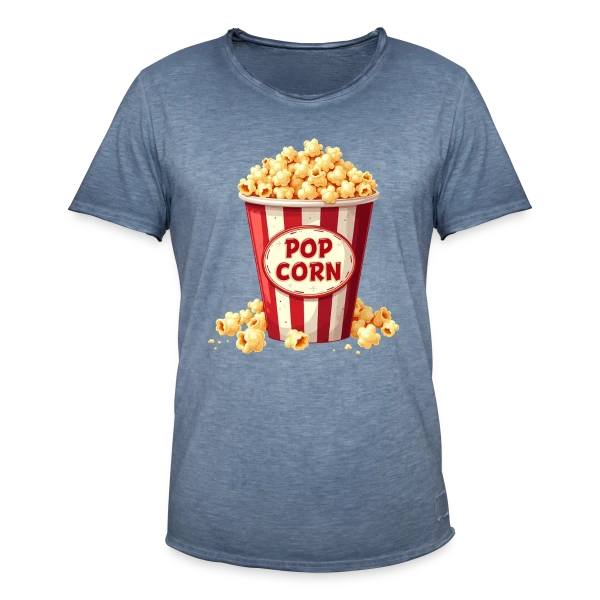 Popcorn Amusant - Idéal Carnaval Enfant sur T-shirt vintage Homme
