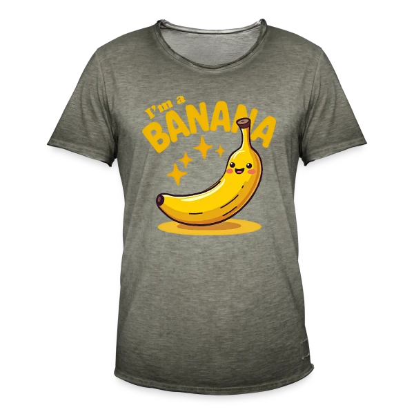 Humour Banane - Costume Carnaval & Fête sur T-shirt vintage Homme