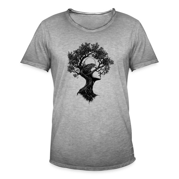 Arbre Femme Bohème Mystique sur T-shirt vintage Homme