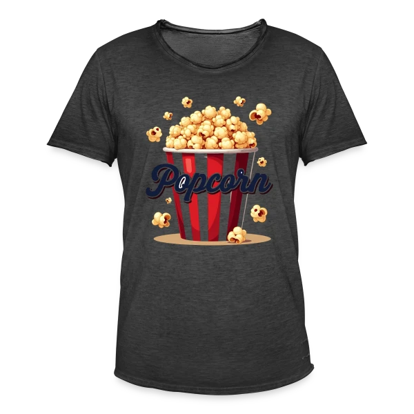 Design Popcorn Festif - Costume Carnaval sur T-shirt vintage Homme