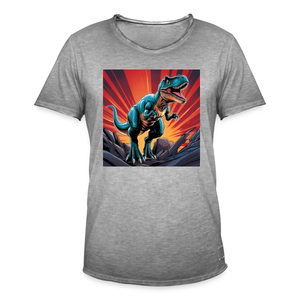 T-Rex Crépuscule sur T-shirt vintage Homme