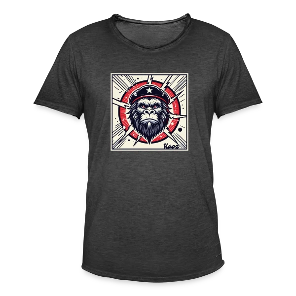 Gorille Révolutionnaire Stylé sur T-shirt vintage Homme