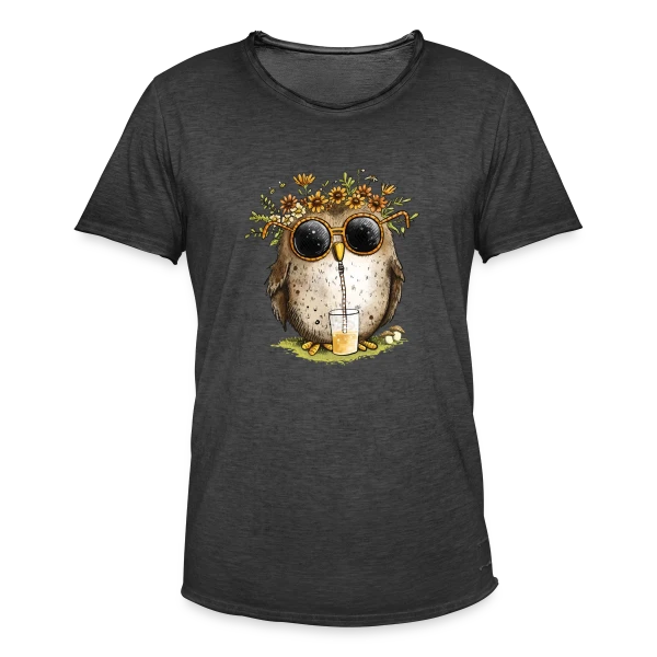Chouette Cool et Limonade sur T-shirt vintage Homme