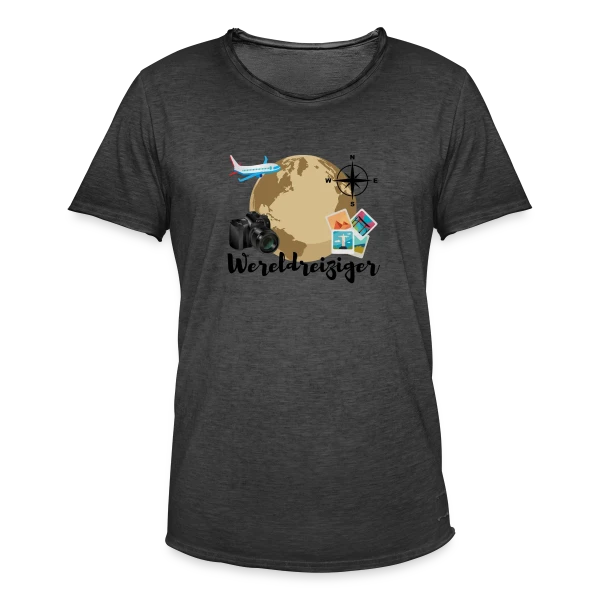 Voyageur du Monde Aventure sur T-shirt vintage Homme