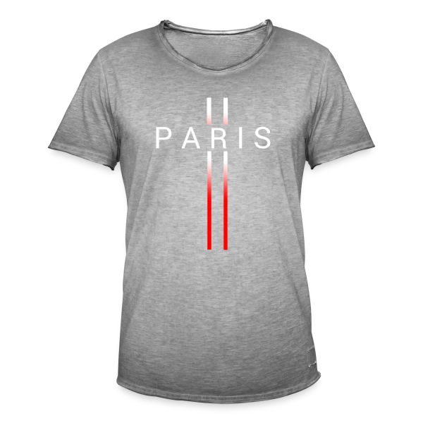 Motif Abstrait Rouge sur T-shirt vintage Homme