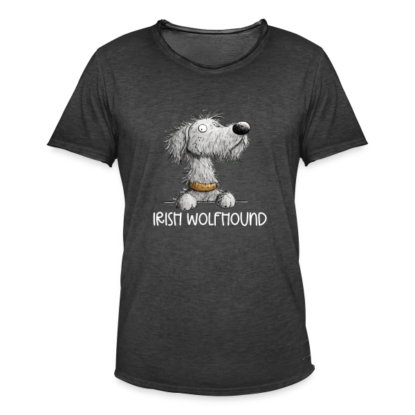 Chien Cartoon Lévrier Irlandais - Envie de promenade sur T-shirt vintage Homme