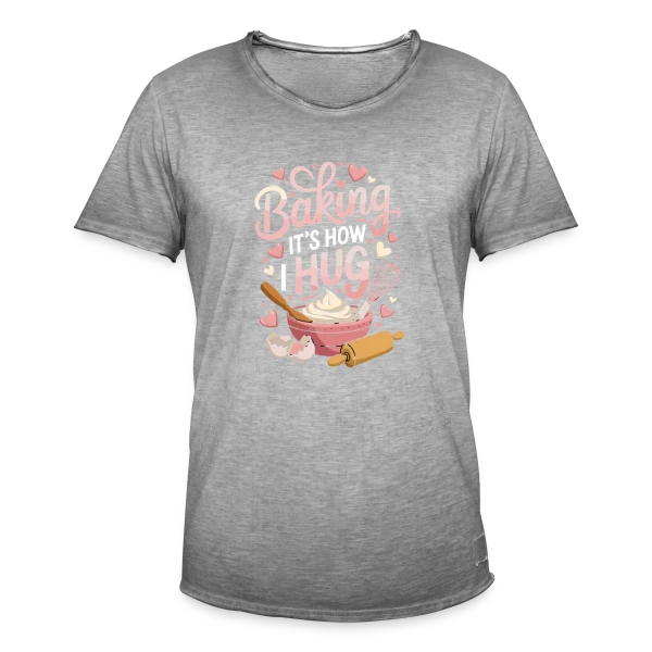 Passion Pâtisserie : Mon Cœur Fond pour les Douceurs sur T-shirt vintage Homme