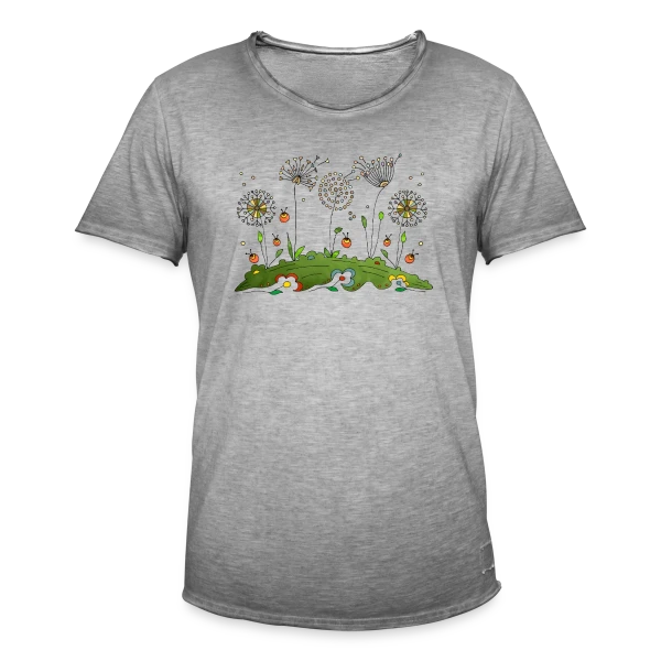 Éclat Floral sur T-shirt vintage Homme