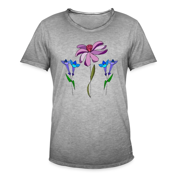 Éclat Floral sur T-shirt vintage Homme
