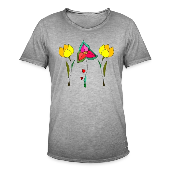 Jardin Fleuri Délicat sur T-shirt vintage Homme