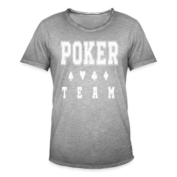 poker team sur T-shirt vintage Homme