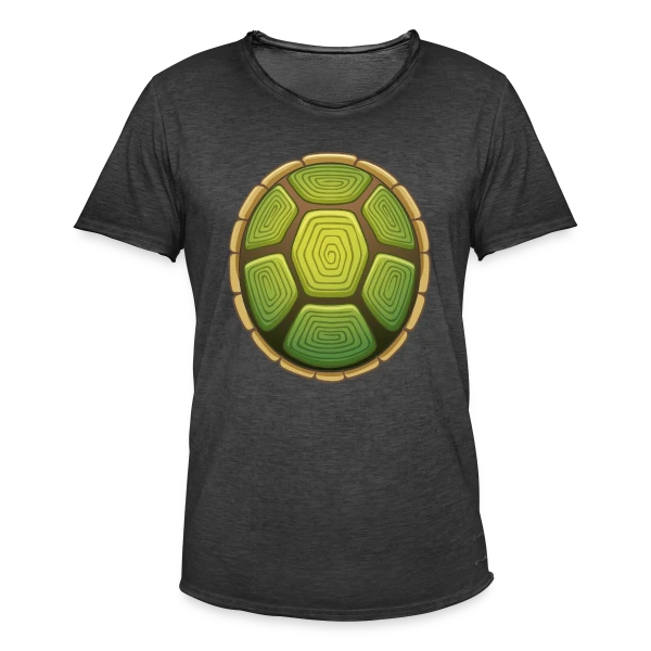 Carapace de Tortue Stylisée sur T-shirt vintage Homme