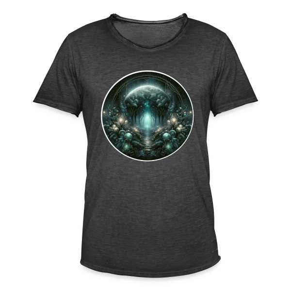 Forêt Mystique Enchantée sur T-shirt vintage Homme