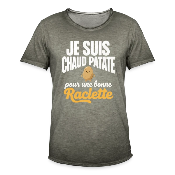 Illustration Géométrique Moderne sur T-shirt vintage Homme