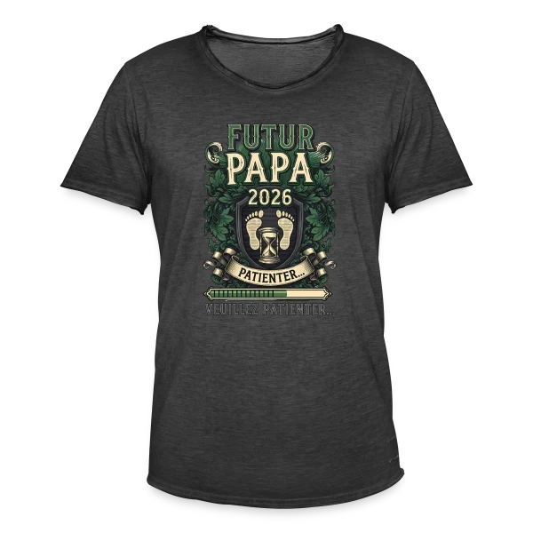 Gravure Héraldique Premium sur T-shirt vintage Homme