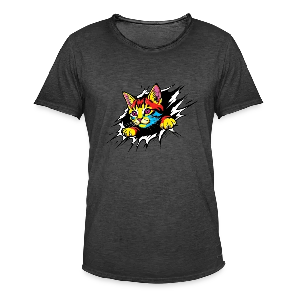 Pop Art Comic - Effet Larme Original sur T-shirt vintage Homme