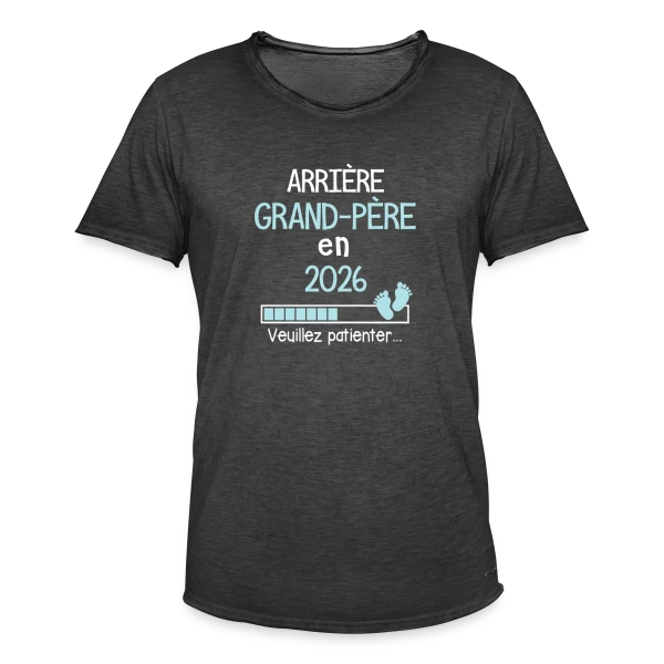 Arrière-Grand-Père 2026 : Bientôt Papy sur T-shirt vintage Homme