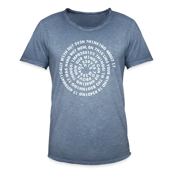 Leetspeak Flex Spiral - Code & Geek sur T-shirt vintage Homme