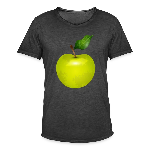 Pomme Verte Éclatante sur T-shirt vintage Homme