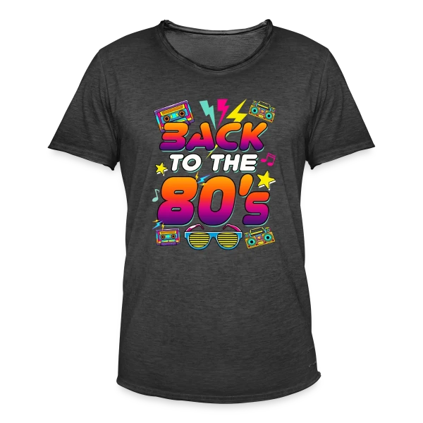 Retour aux Années 80 Flashy sur T-shirt vintage Homme