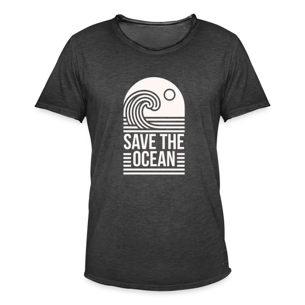 Vague Océanique Activisme sur T-shirt vintage Homme