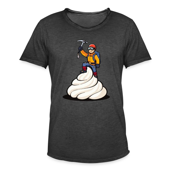 L'Alpiniste: Conquête des Sommets sur T-shirt vintage Homme