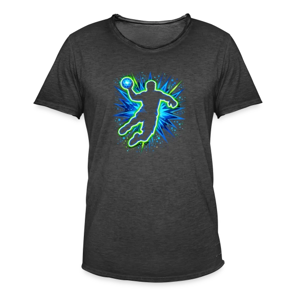 Motif Abstrait Géométrique Coloré sur T-shirt vintage Homme